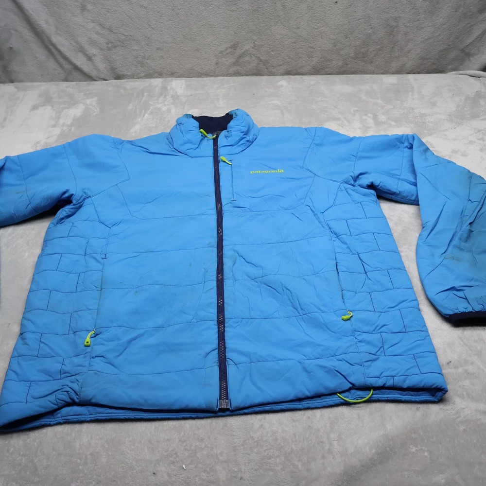 Patagonia Jacket Men Large Blue Nano Air Insulated Light Full Zip Quilted Puffer